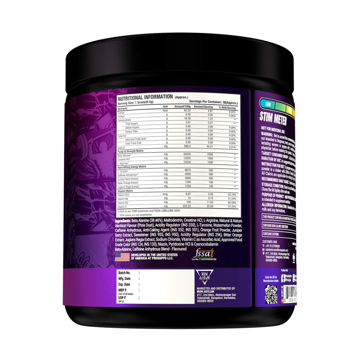 PROSUPPS MR Hyde Xtreme Pre-Workout Powder Pixie Dust flavor (195 g)