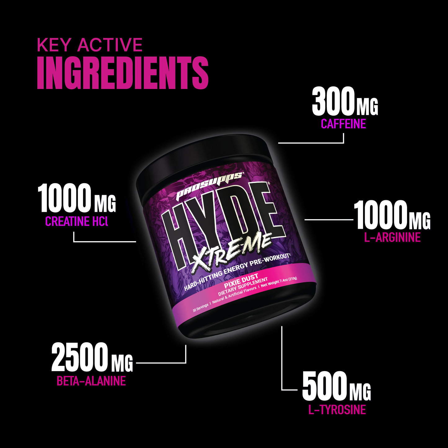 PROSUPPS MR Hyde Xtreme Pre-Workout Powder Pixie Dust flavor (195 g)