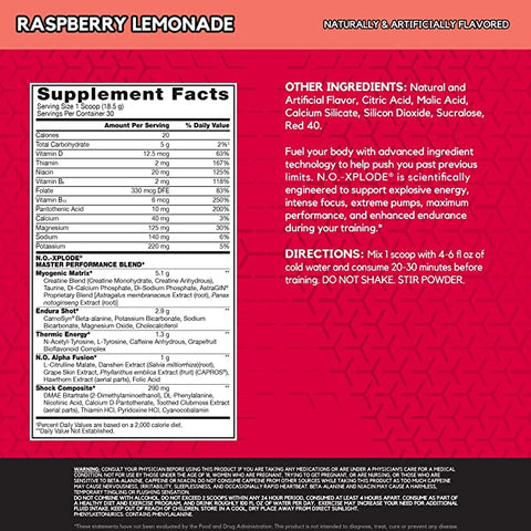 Bsn No Xplode Pre-Workout, 30 Servings.