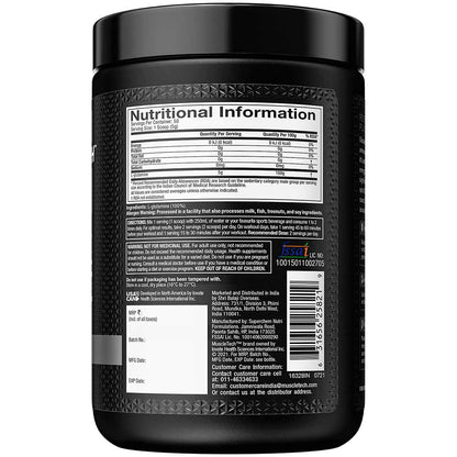 MuscleTech Platinum 100% Glutamine, 250 g (0.55 lb)