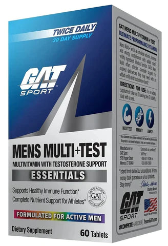 Gat Sport Men's Multi+Test,60 Tablets.